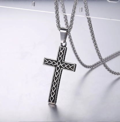 The Heritage Vintage Cross – 316L Gold & Onyx Black